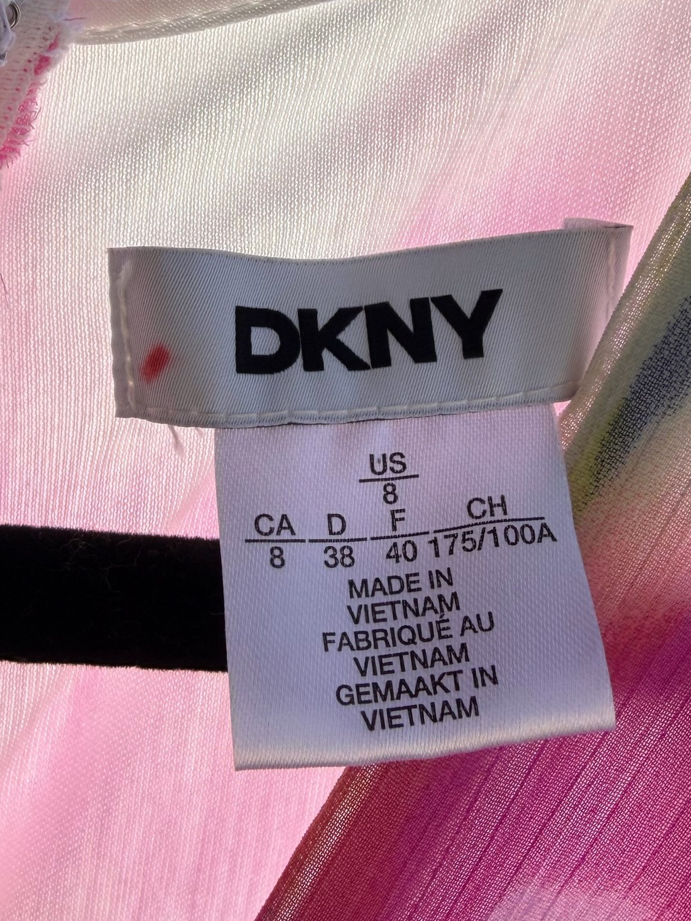 🆕🌸🪻🌿DKNY Watercolor Floral Light Casual Party Chic Summer Maxi Dress Size 8 - Picture 14 of 17